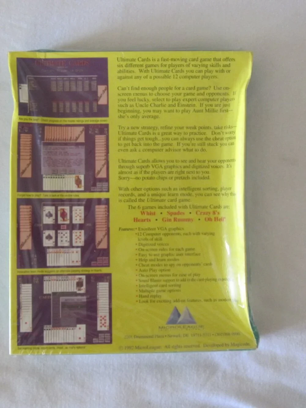 1992 Big Box PC Game: Ultimate Cards - Factory Sealed